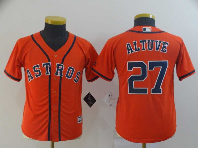 Youth Astros 27 Jose Altuve Orange Cool Base Jersey,We sell and wholesale Youth Astros 27 Jose Altuve Orange Cool Base Jersey on line form chian!